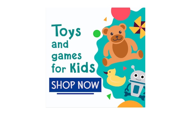 Вектор Мишка тедди робот и игрушка утка с мячом и игры для детей и малышей опубликовать в инстаграмм facebook