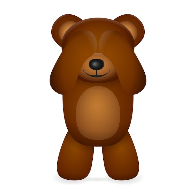 Vector teddy bear