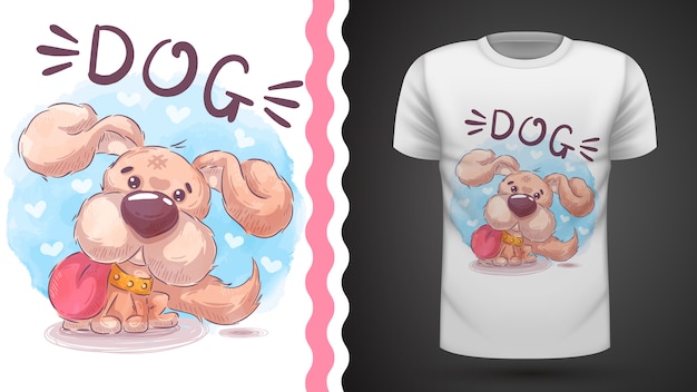 Teddy dog - idea per t-shirt stampata