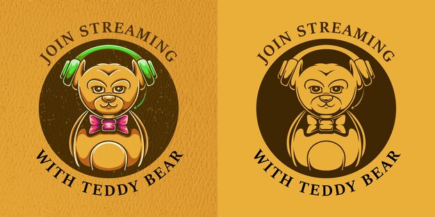 teddybeer badges set