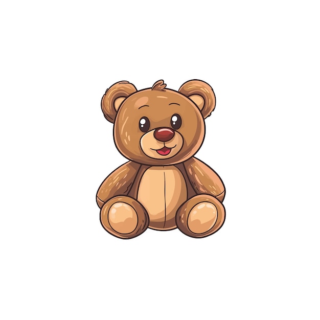 Vector teddybeer illustratie