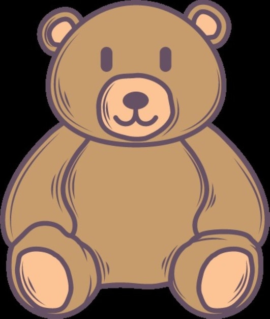 Vector teddybeer.