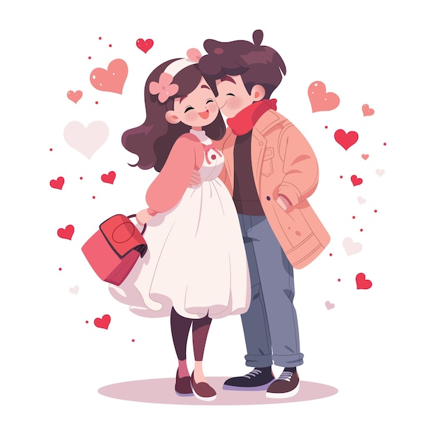 Teen Couple Clipart