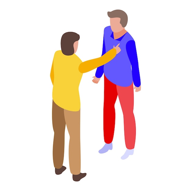 Teen father problems icon Isometric of teen father problems vector icon for web design isolated on white background