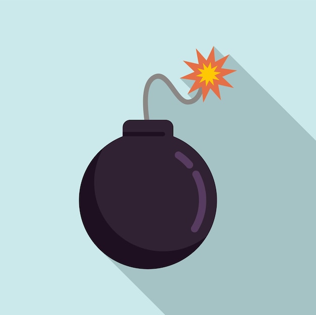 Teen problems bomb icon Flat illustration of Teen problems bomb vector icon for web design