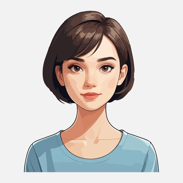 Vector ティーンエイジャー・ガール・カートゥーン・キャラクター