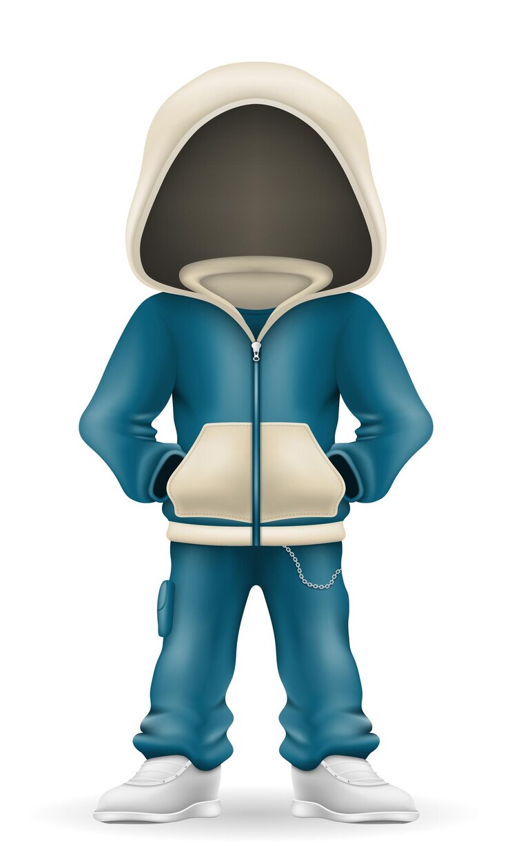 Vector teenager boy youth fashion sports suit vector illustration isolated on white background