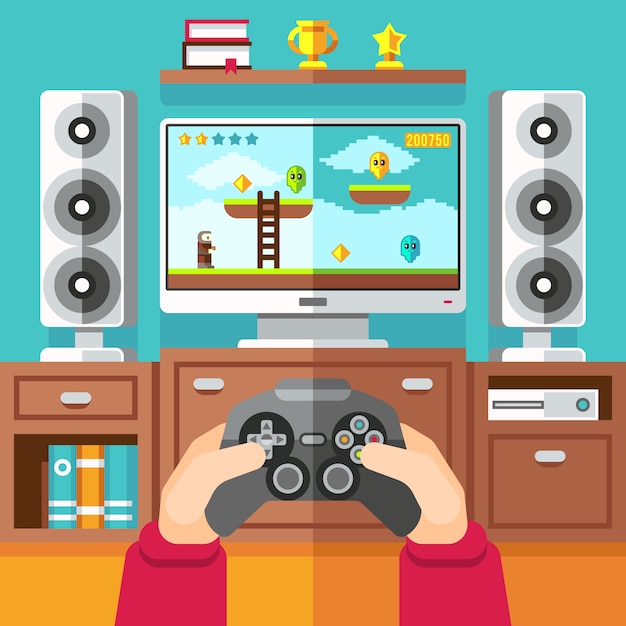 Video Game Cartoon Royalty Free SVG, Cliparts, Vectors, and Stock  Illustration. Image 12484197.