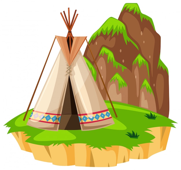 Teepee sull'isola