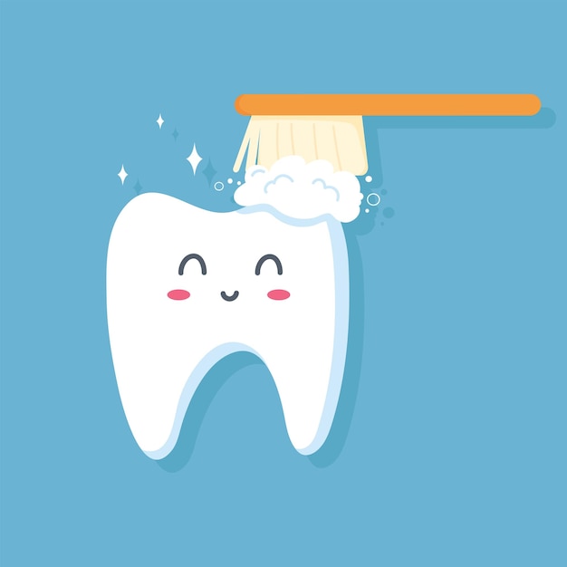 Зубы чистятся зубной щеткой и пастой