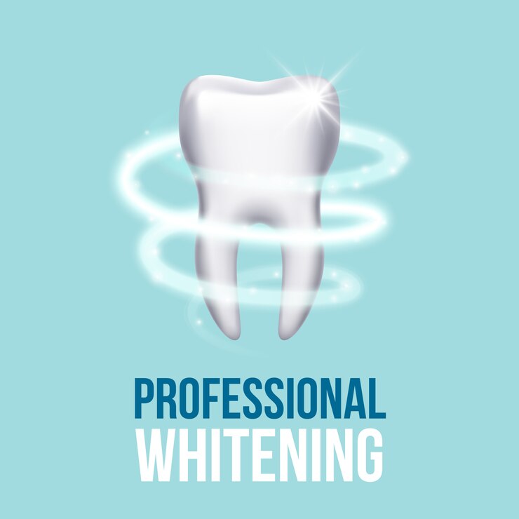 Vector teeth protection, tooth care dental medical concept. protective vortex around tooth illustrat
