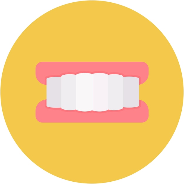 Vector teeth vector illustration style