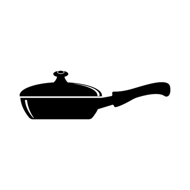 Teflon cooking utensil symbol icon illustration design template