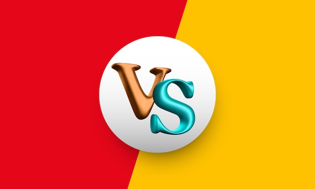 Tegen achtergrond. versus-logo voor sport en vechtcompetitie. vector illustratie