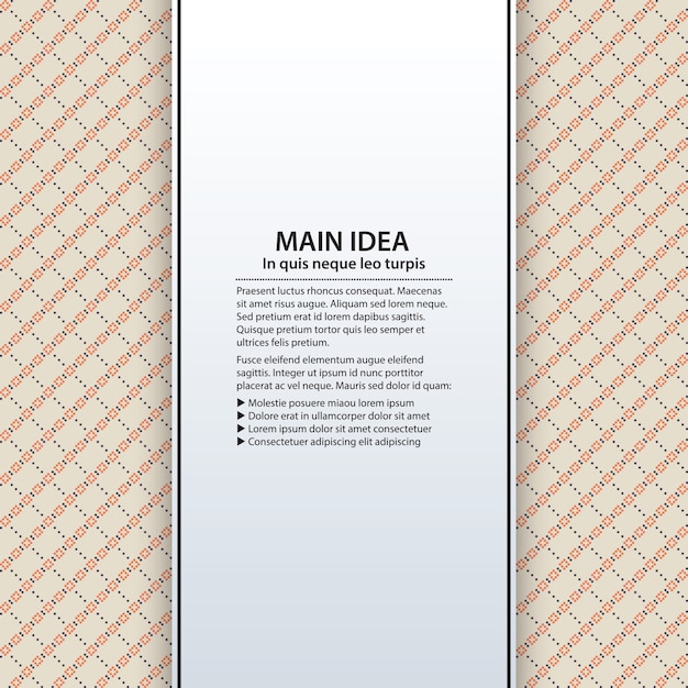 Tekst achtergrond met kleurrijk patroon. handig voor presentaties, reclame en webdesign.