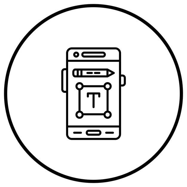 Tekst editor icoon vector afbeelding Kan worden gebruikt voor Mobile App Development
