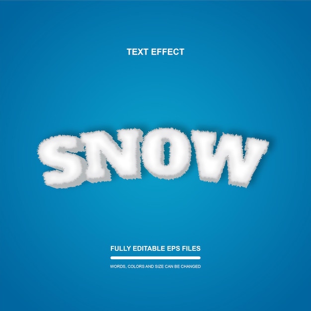 tekst effect ijs