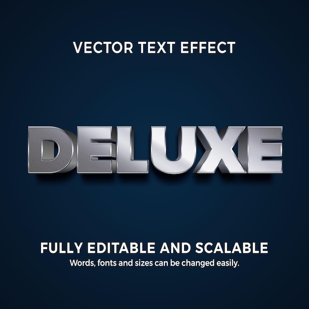 Tekst-effect in 3D Deluxe woorden tekst-effect thema