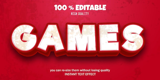 Vector tekst-effect van het spel