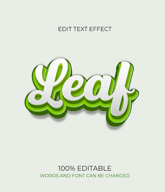 teksteffect blad