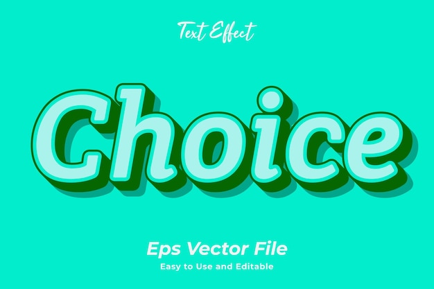 Teksteffect Keuze Bewerkbaar en gebruiksvriendelijk Premium vector