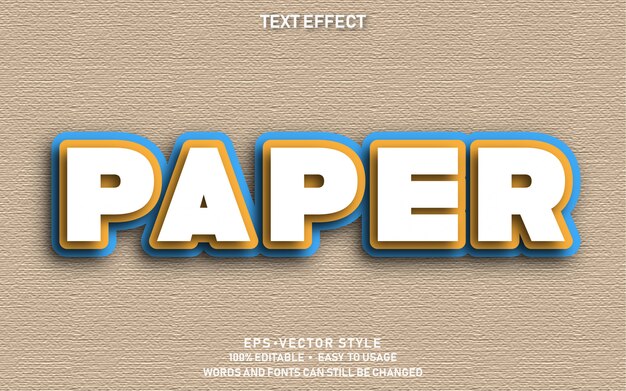 Teksteffect Papier