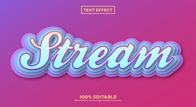 Teksteffect papierlaag streamen