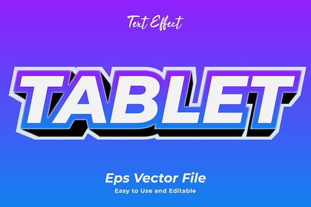 teksteffect tablet bewerkbaar