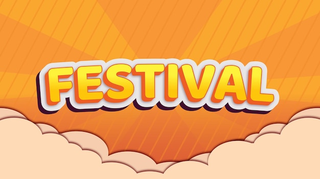 Teksteffectfestival met wolk