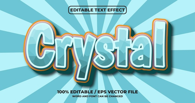 Teksteffectstijl kristal
