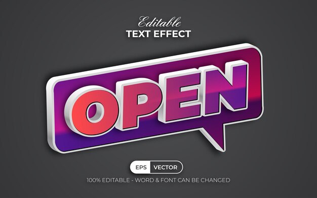 Teksteffectstijl openen Bewerkbaar ext-effect