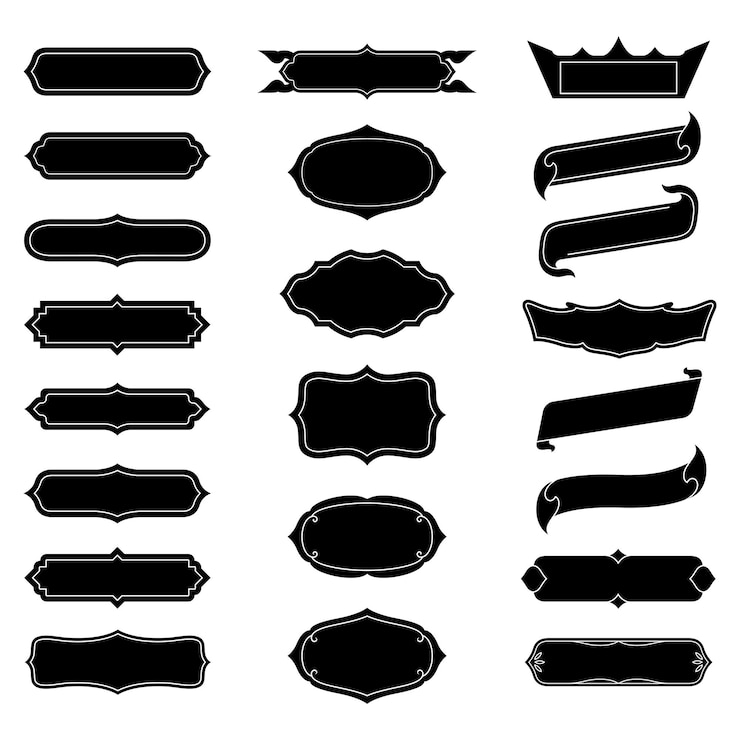 Vector tekstkaderrand voor decoratie vectorreeks