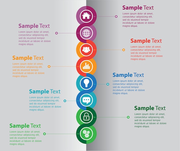 Tekstvak sjabloon banner infographic