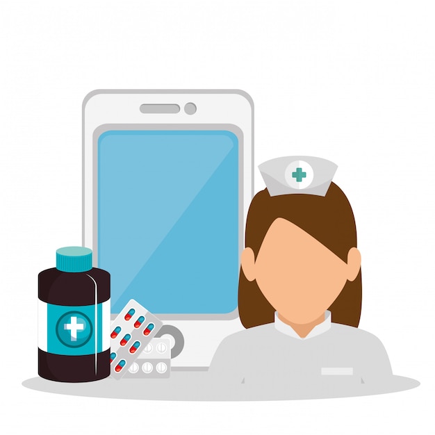 tele medicine online with smartphone