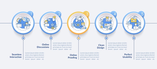 L'app per il telelavoro presenta un modello di infografica vettoriale