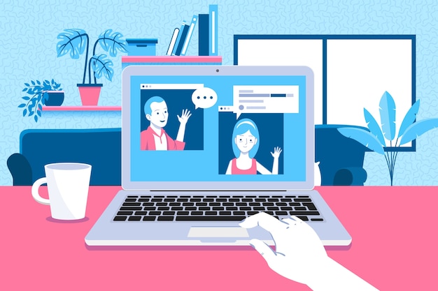 Telecommuting concept