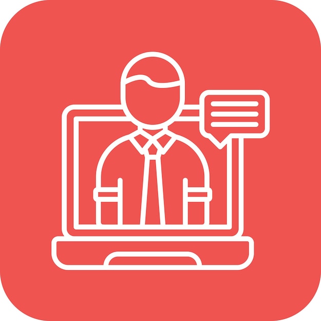 Teleconference icon vector image Can be used for Business People