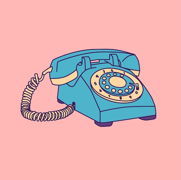 Vector telefono_disco