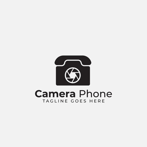 Vector telefoon en camera logo ontwerp icoon