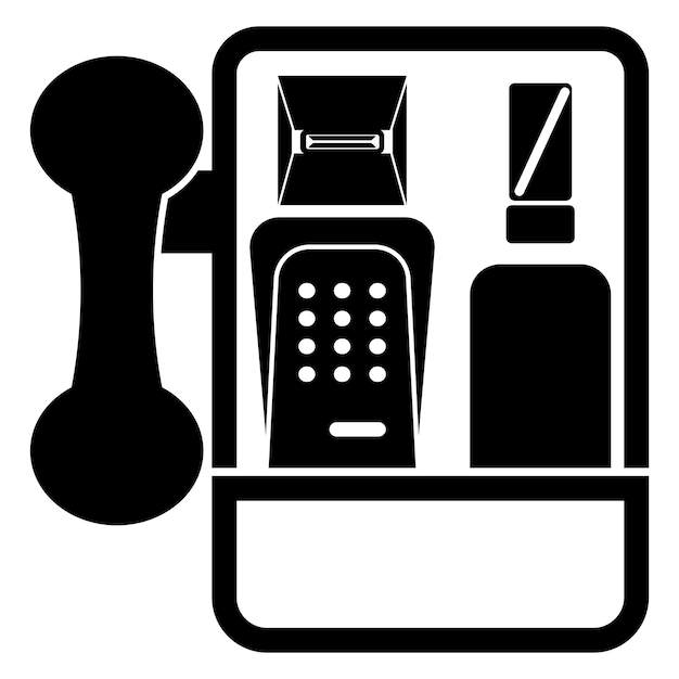 Telefooncel symbool pictogram logo vector illustratie ontwerpsjabloon