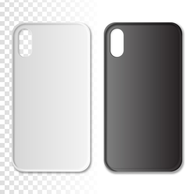 Telefoonhoesje in zwart-witte kleur