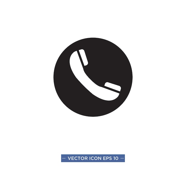 Telefoonpictogram Oproeppictogram vector telefoonsymbool