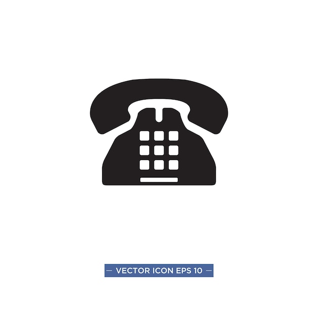 Telefoonpictogram Oproeppictogram vector telefoonsymbool