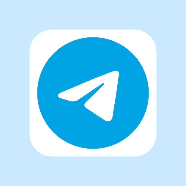 Vector telegram icon social media popular messenger app