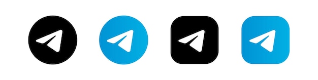 Vettore icona di telegram telegram logo dei social media