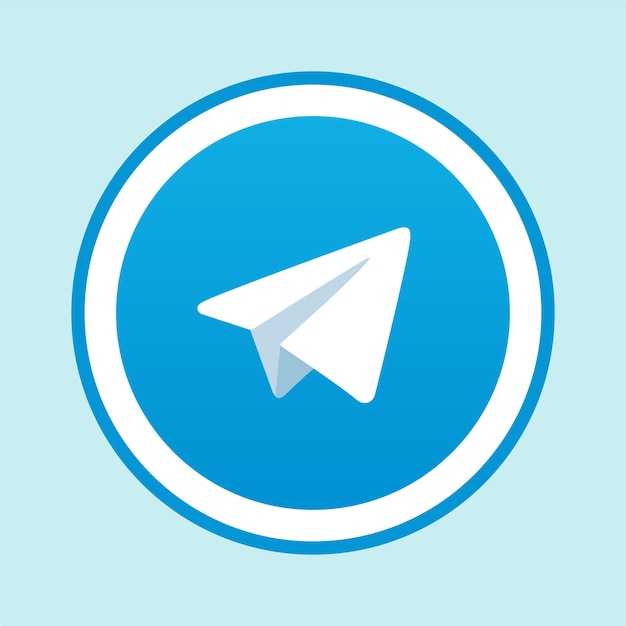 Vector telegram icon vector