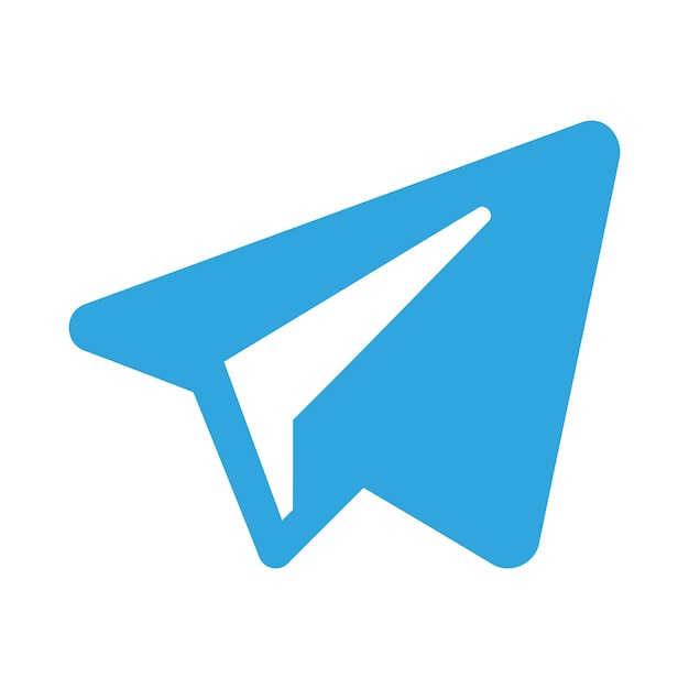 Vector telegram-logo icon voor sociale media