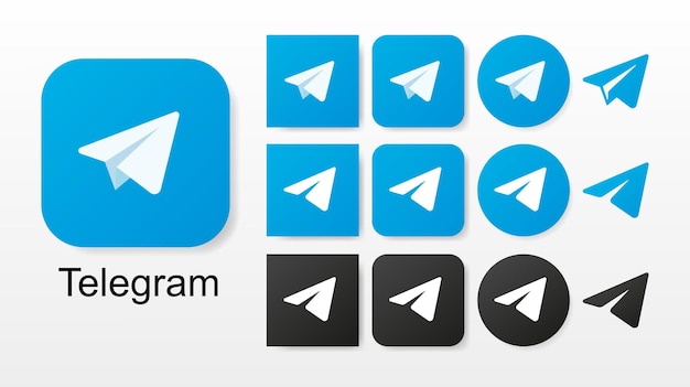 Vector telegram logo telegram vector icoon op witte achtergrond sociaal netwerk telegram concept van sociale media