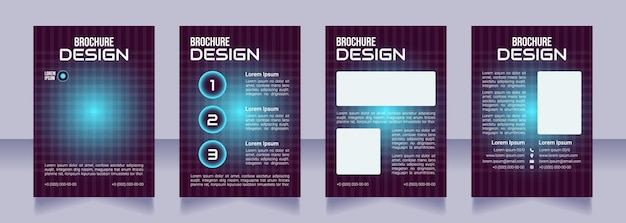 Telemedicine implementation blank brochure design