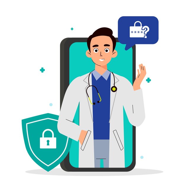 Telemedicine mobile notification of security account